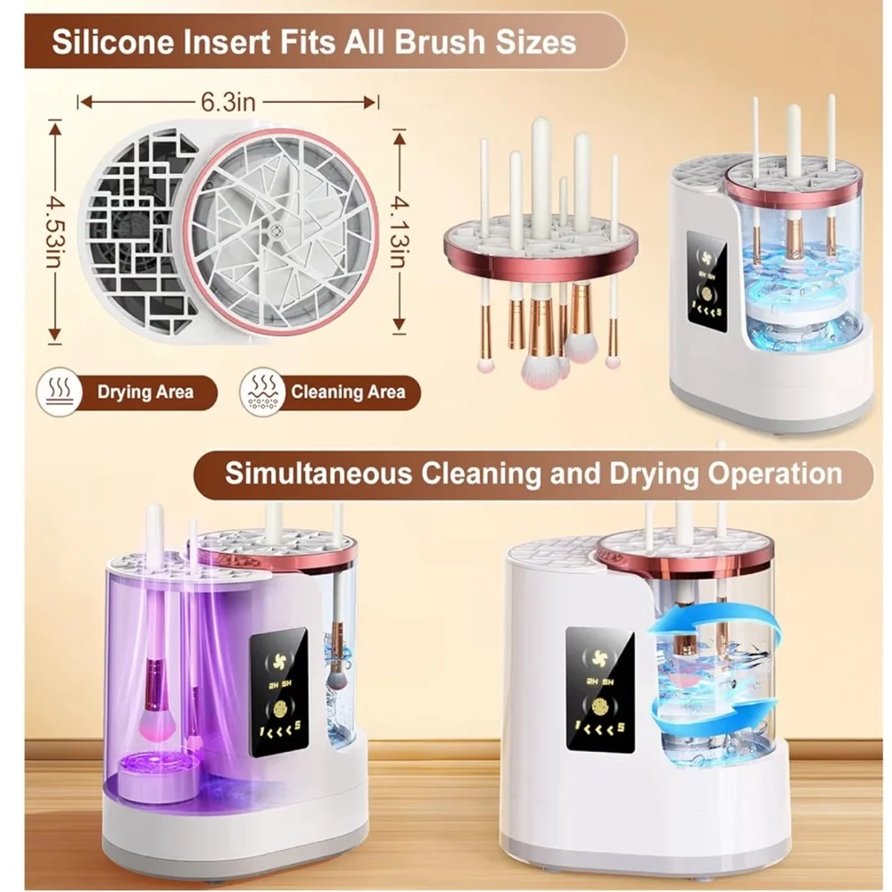 Electric Makeup Brush Cleaner 3-in-1